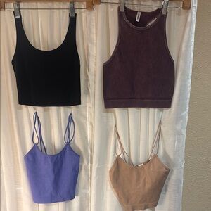 Stylish Women's Crop Tank Tops LOT- sz xs